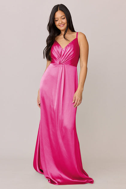 Giada Satin Dress | Made To Order | Malibu Pink