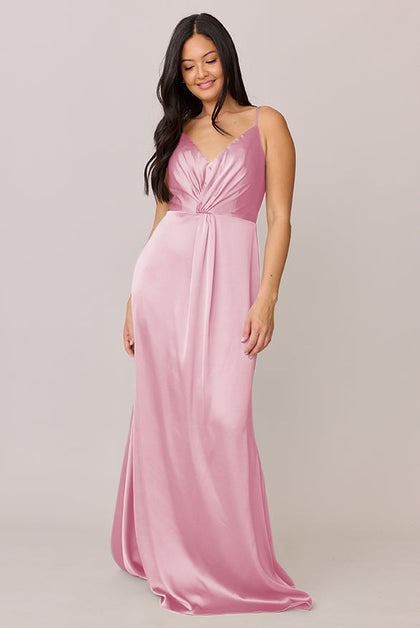 Giada Satin Dress | Made To Order | Perfect Pink