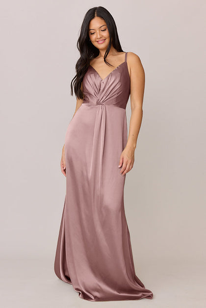 Giada Satin Dress | Made To Order | Rose Quartz