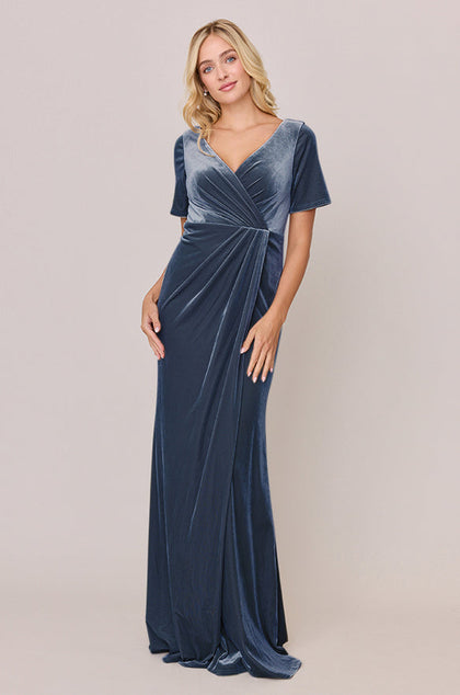 Giselle Velvet Dress | Made To Order | Indie Blue