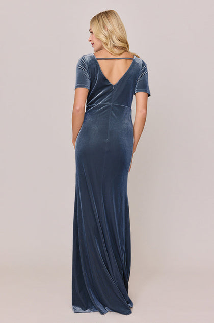Giselle Velvet Dress | Made To Order | Indie Blue