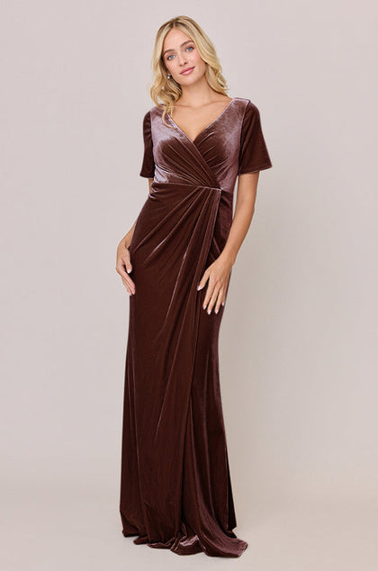 Giselle Velvet Dress | Made To Order | Mahogany