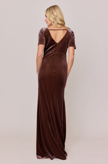 Giselle Velvet Dress | Made To Order | Mahogany