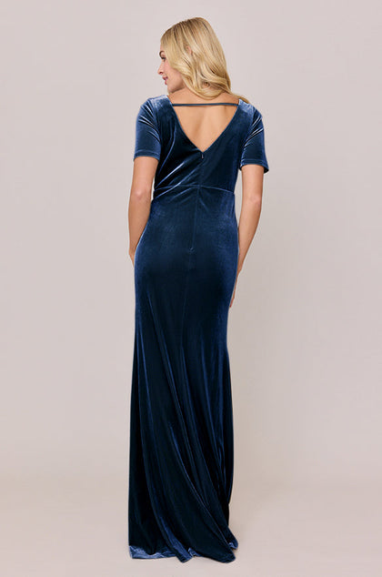 Giselle Velvet Dress | Made To Order | Royal Blue