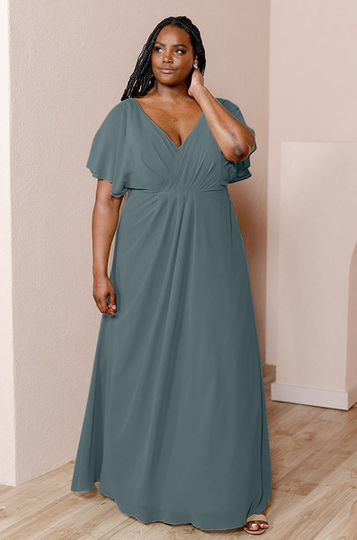 Sample Eucalyptus Gwen Chiffon Dress