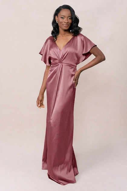 Gwen Satin Dress | Made To Order | Raspberry