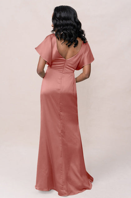 Gwen Satin Dress | Made To Order | Desert Rose