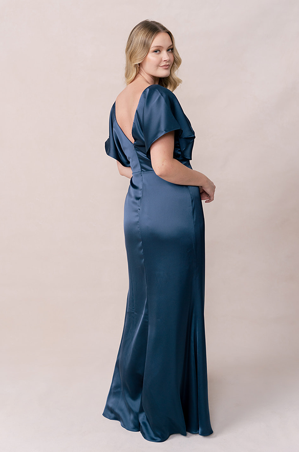 revelry wren satin dress Revelry | Dresses | Revelry Wren Satin Fitted High Neck Aline Bridesmaid Dress 6 Desert Rose