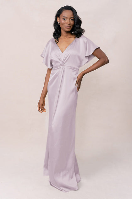 Gwen Satin Dress | Made To Order | Lilac