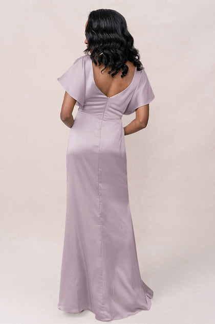 Gwen Satin Dress | Made To Order | Lilac