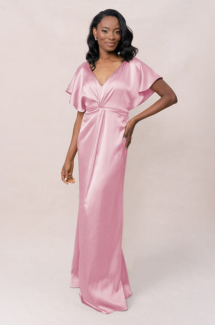 Gwen Satin Dress | Made To Order | Perfect Pink