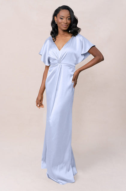 Gwen Satin Dress | Made To Order | Periwinkle
