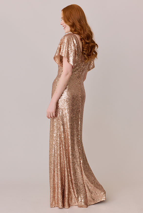 Gwen Sequin Dress | Made To Order Matte Bronze Gwen Sequin Dress | Made To Order Matte Bronze