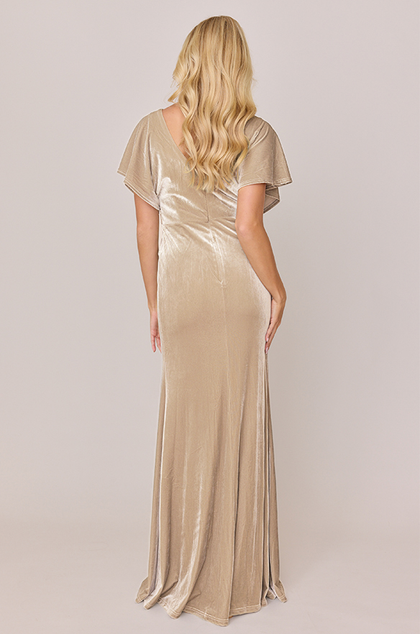 Gwen Velvet Dress | Made To Order | Champagne