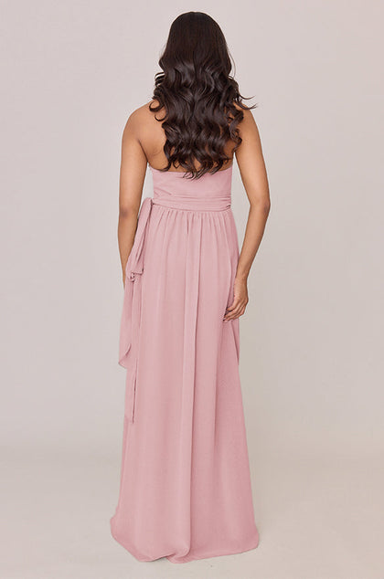 Hannah Chiffon Faux Wrap Dress | Made To Order | Blushing Bride