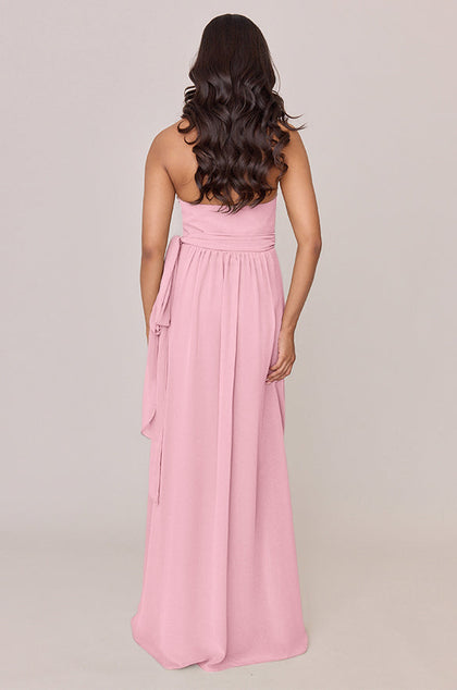 Hannah Chiffon Faux Wrap Dress | Made To Order | Rosette