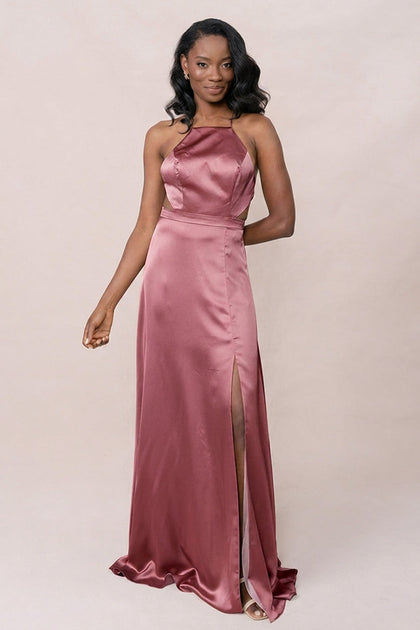Haven Satin Dress | Made To Order | Raspberry