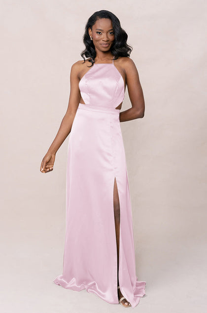 Haven Satin Dress | Made To Order | Baby Pink