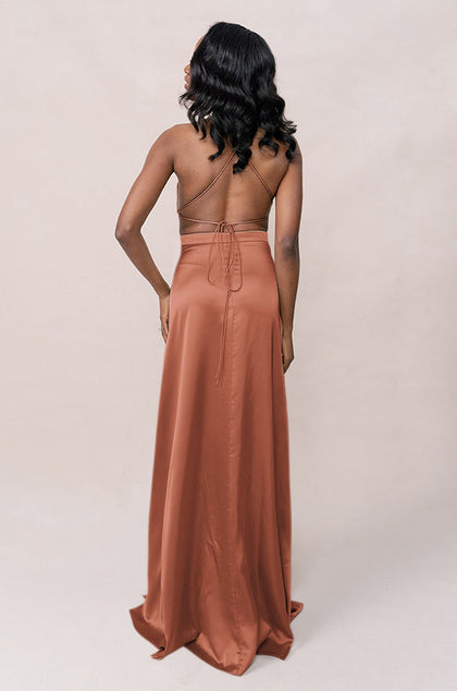 Haven Satin Dress | Made To Order | Copper