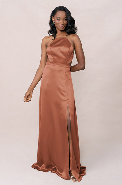 Haven Satin Dress | Made To Order | Copper