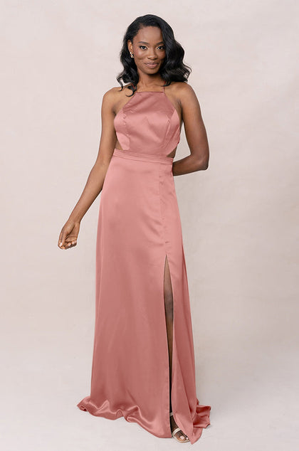 Haven Satin Dress | Made To Order | Desert Rose