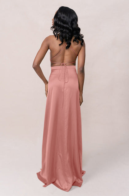 Haven Satin Dress | Made To Order | Desert Rose