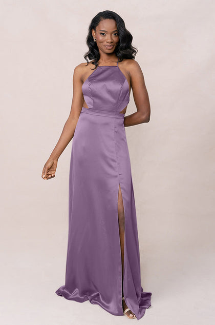 Haven Satin Dress | Made To Order | Dusty Plum
