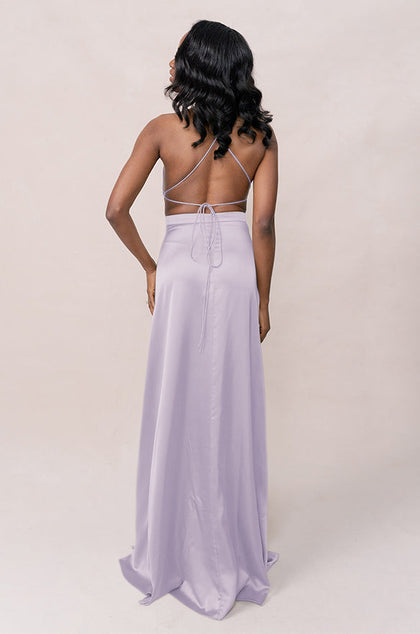 Haven Satin Dress | Made To Order | Light Lavender