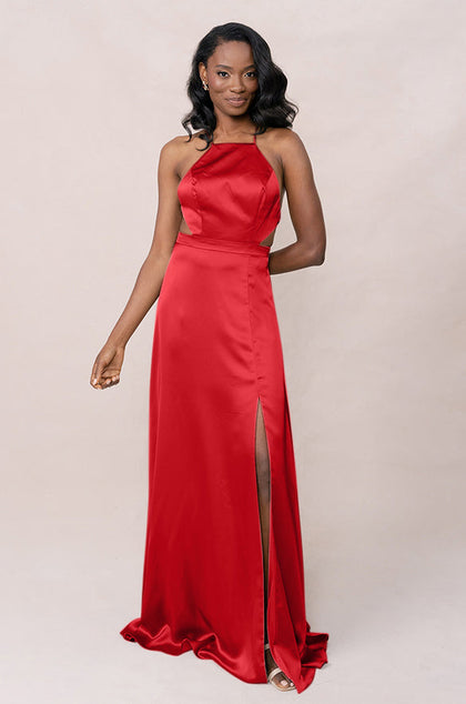 Haven Satin Dress | Made To Order | Poppy Red