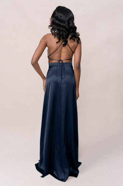 Haven Satin Dress | Made To Order | Romantic Blue