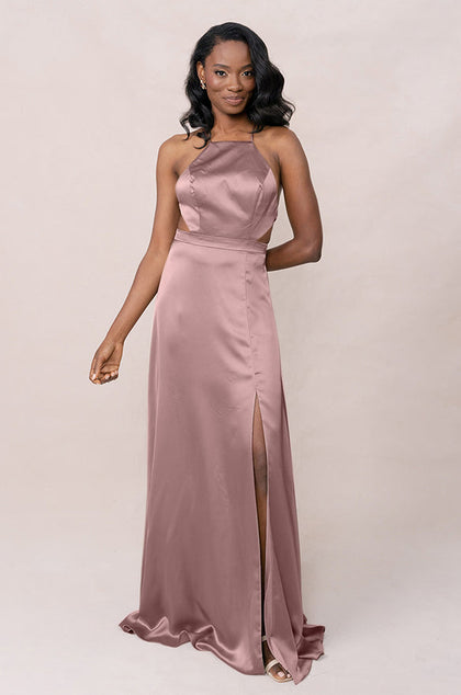 Haven Satin Dress | Made To Order | Rose Quartz