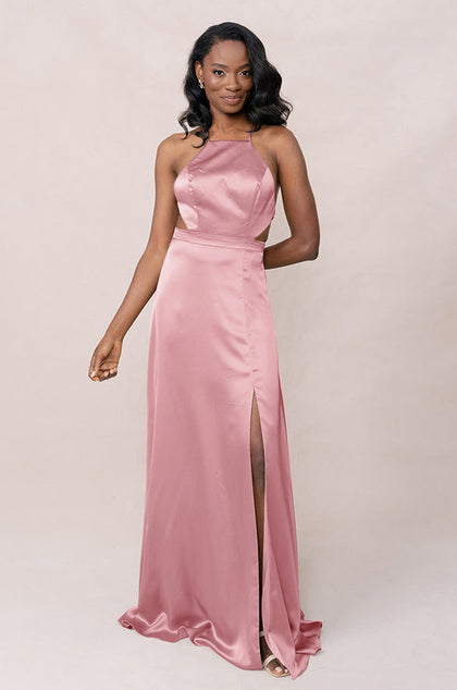 Haven Satin Dress | Made To Order | Rosette