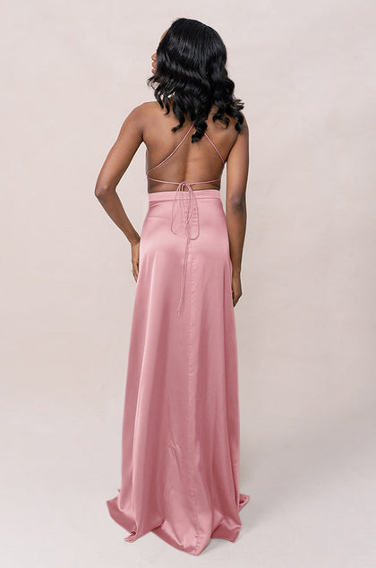 Haven Satin Dress | Made To Order | Rosette