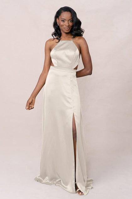 Haven Satin Dress | Made To Order | Soft Champagne