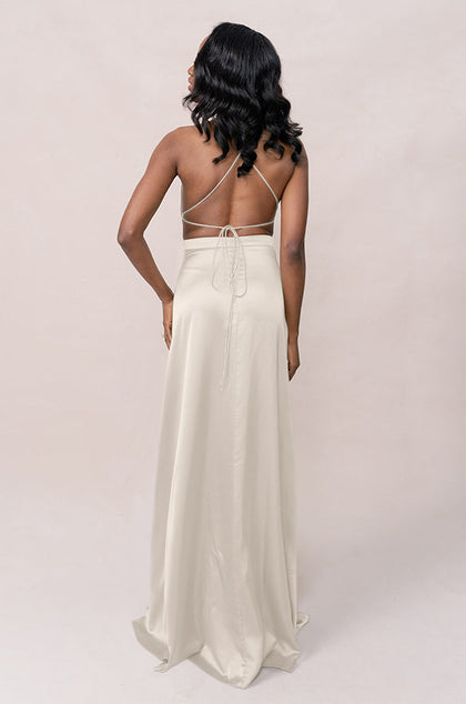 Haven Satin Dress | Made To Order | Soft Champagne