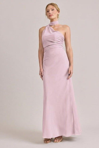 Imani Chiffon Dress | Made To Order | Baby Pink