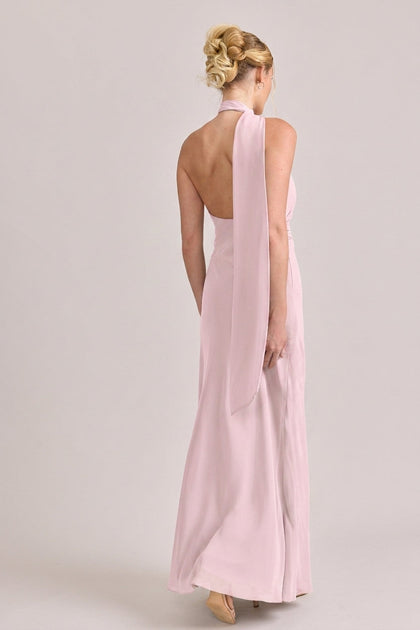 Imani Chiffon Dress | Made To Order | Blush Pink