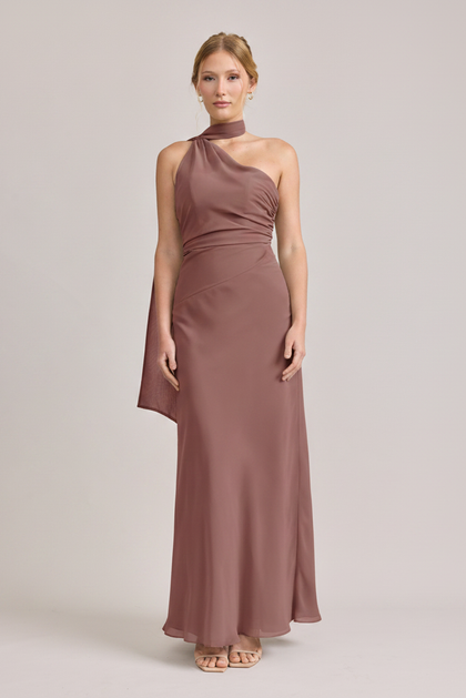 Imani Chiffon Dress | Made To Order | Desert Rose