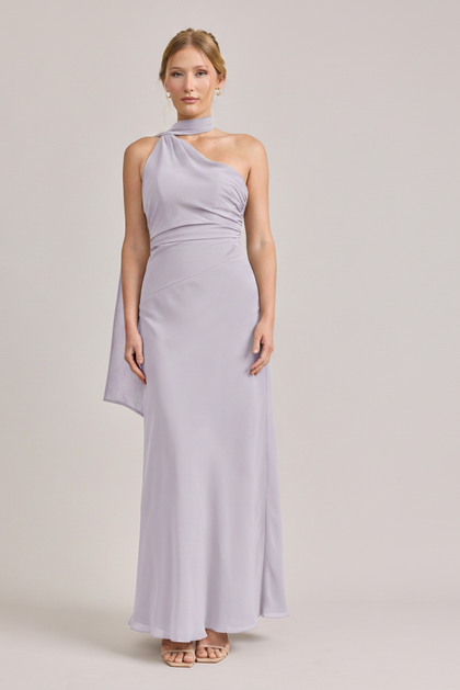 Imani Chiffon Dress | Made To Order | Light Lavender