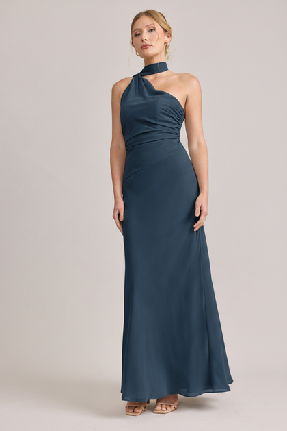 Imani Chiffon Dress | Made To Order | Romantic Blue