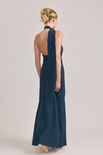 Imani Chiffon Dress | Made To Order | Romantic Blue