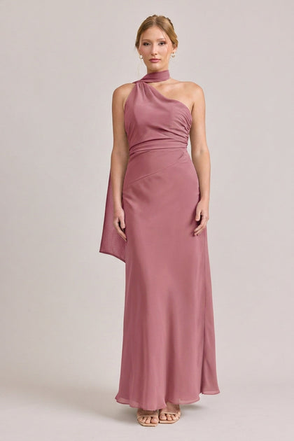 Imani Chiffon Dress | Made To Order | Rosewood