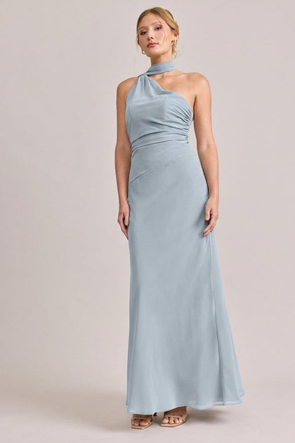 Imani Chiffon Dress | Made To Order | Sky Blue