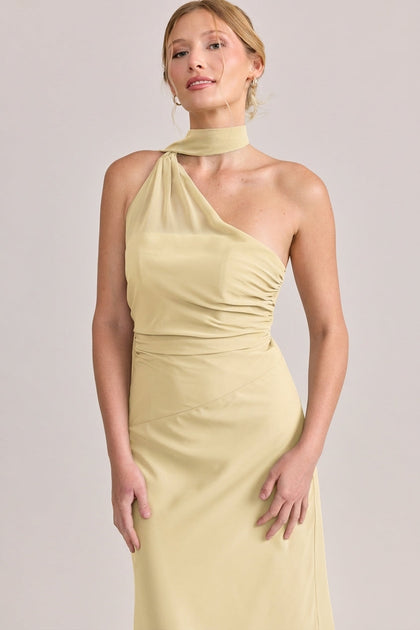 Imani Chiffon Dress | Made To Order | Yellow