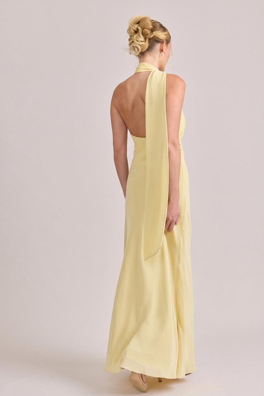 chiffon dress open back Flutter Sleeve Scoop Open-back Chiffon Maxi Bridesmaid Dress In Cabernet