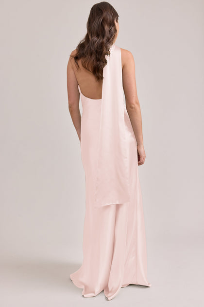 Imani Satin Dress | Made To Order | Blush
