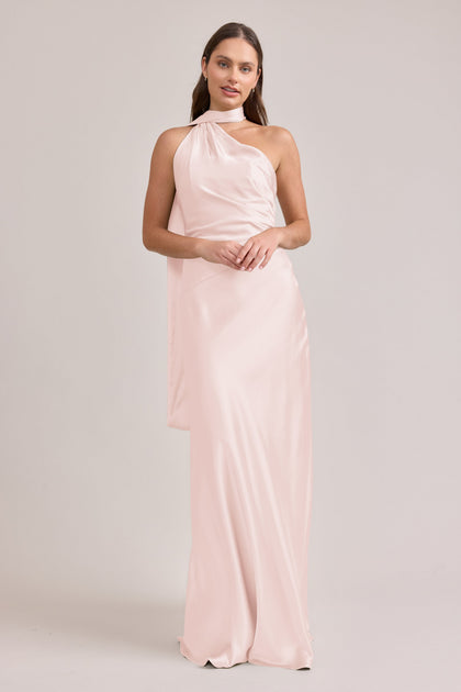 Imani Satin Dress | Made To Order | Blush