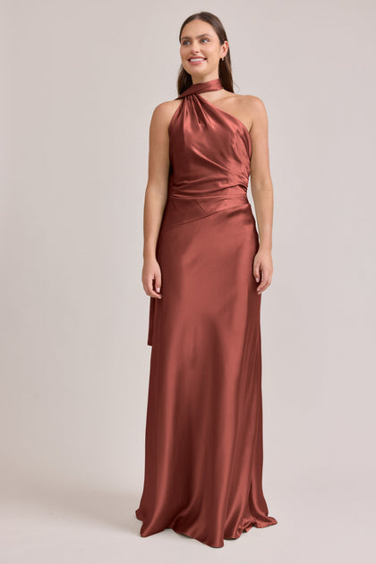 Imani Satin Dress | Made To Order | Cinnamon Rose
