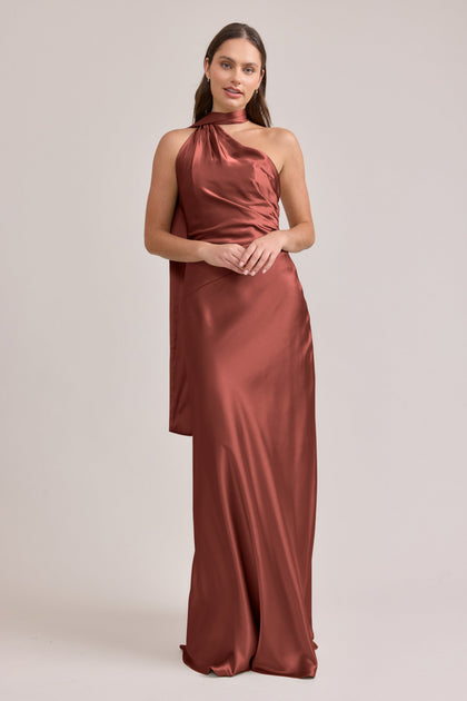 Imani Satin Dress | Made To Order | Cinnamon Rose
