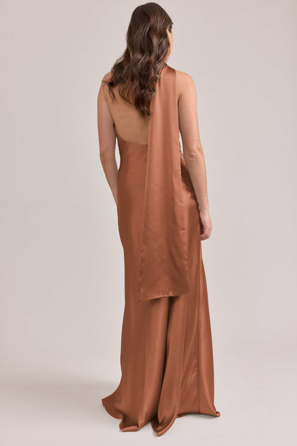 Imani Satin Dress | Made To Order | Copper